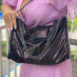 Stella McCartney Falabella Shiny Chamois Tote